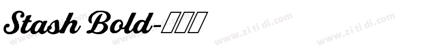 Stash Bold字体转换